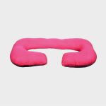 AVI Plain Pregnancy Pillow Pack of 1 (Pink)