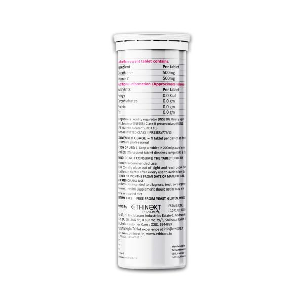 ingredients of Ethiglo Et Effervescent Tablets