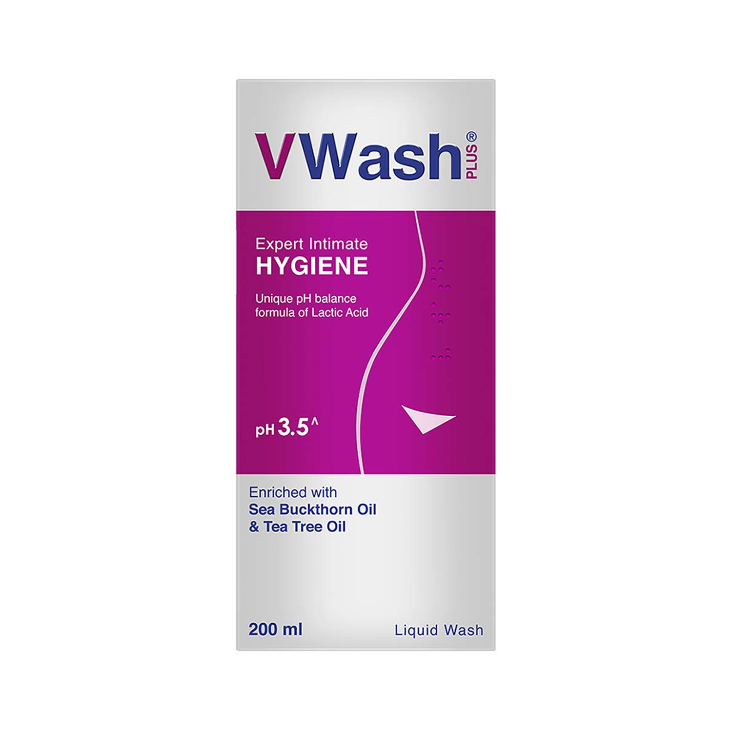 VWash Plus Expert Intimate Hygiene, With Tea Tree Oil, Liquid Wash