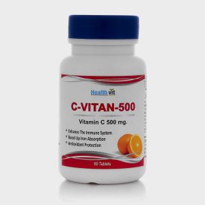 Healthvit C-Vitan-500 Vitamin C 500MG Orange Flavor