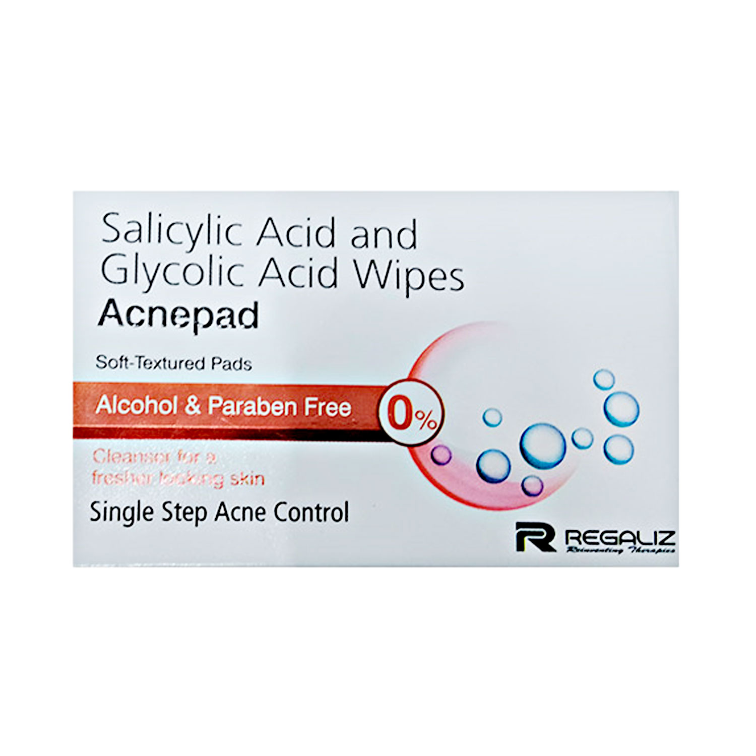 Regaliz Acnepad 50 Wipes ₹289 Best Salicylic acid & Glycolic Acid