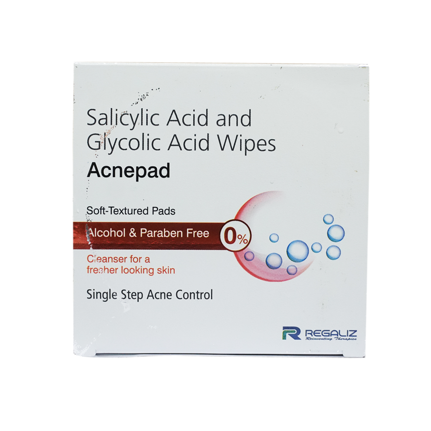 Regaliz Acnepad 50 Wipes ₹289 Best Salicylic acid & Glycolic Acid