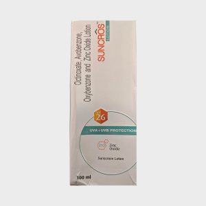 Suncros Zinc Oxide Sunscreen Lotion - SPF 26 100ml