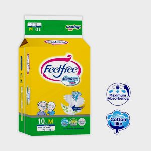 Feelfree Adult Diaper, Medium Adult Diapers - M
