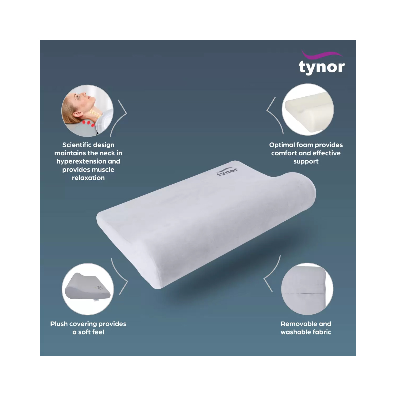 Buy Tynor Cervical Pillow Regular Universal Online at Best Price In