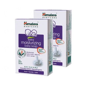 Himalaya Extra Moisturizing Baby Soap 125g – (Pack of 2)
