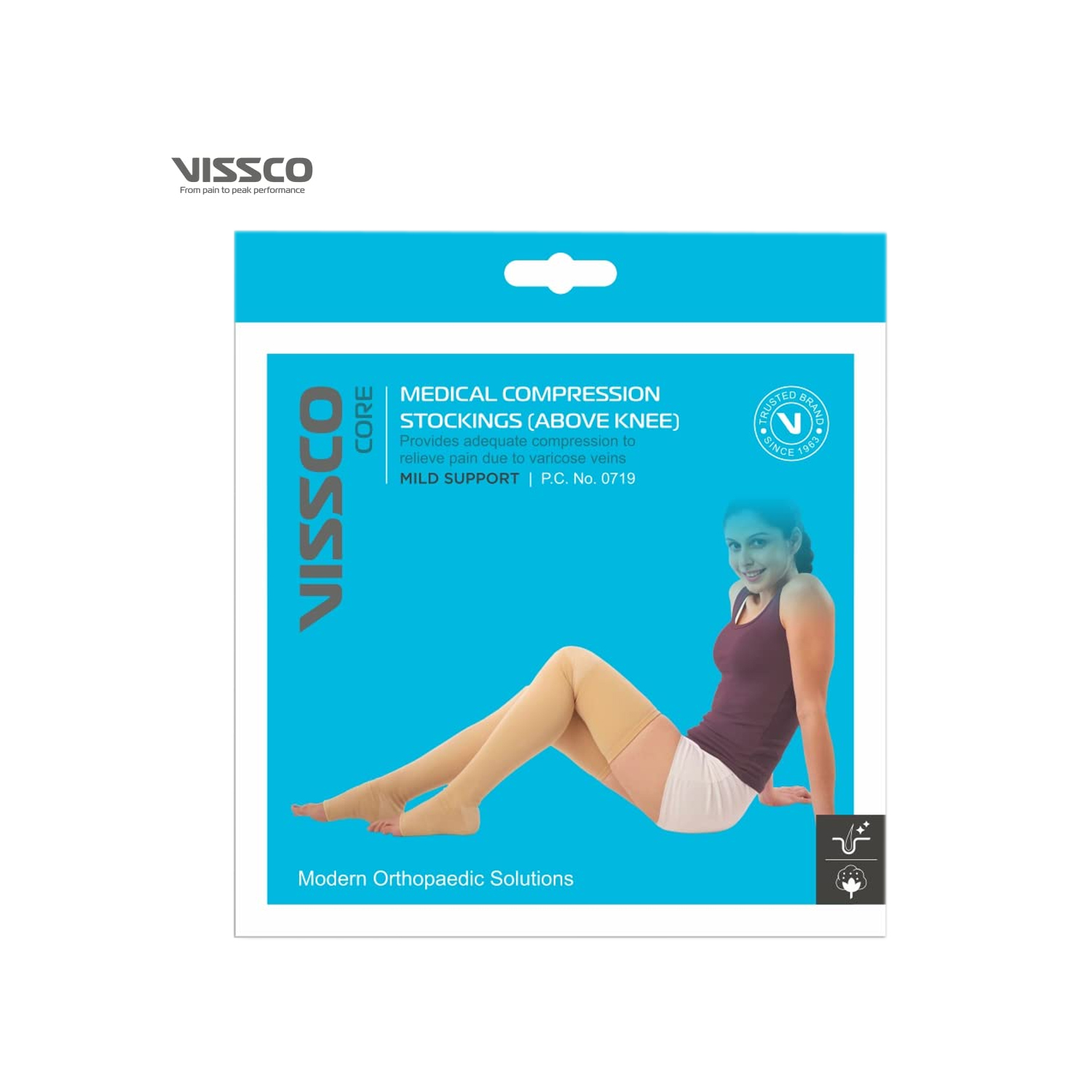 Vissco Medical Compression Stockings Above Knee Medium