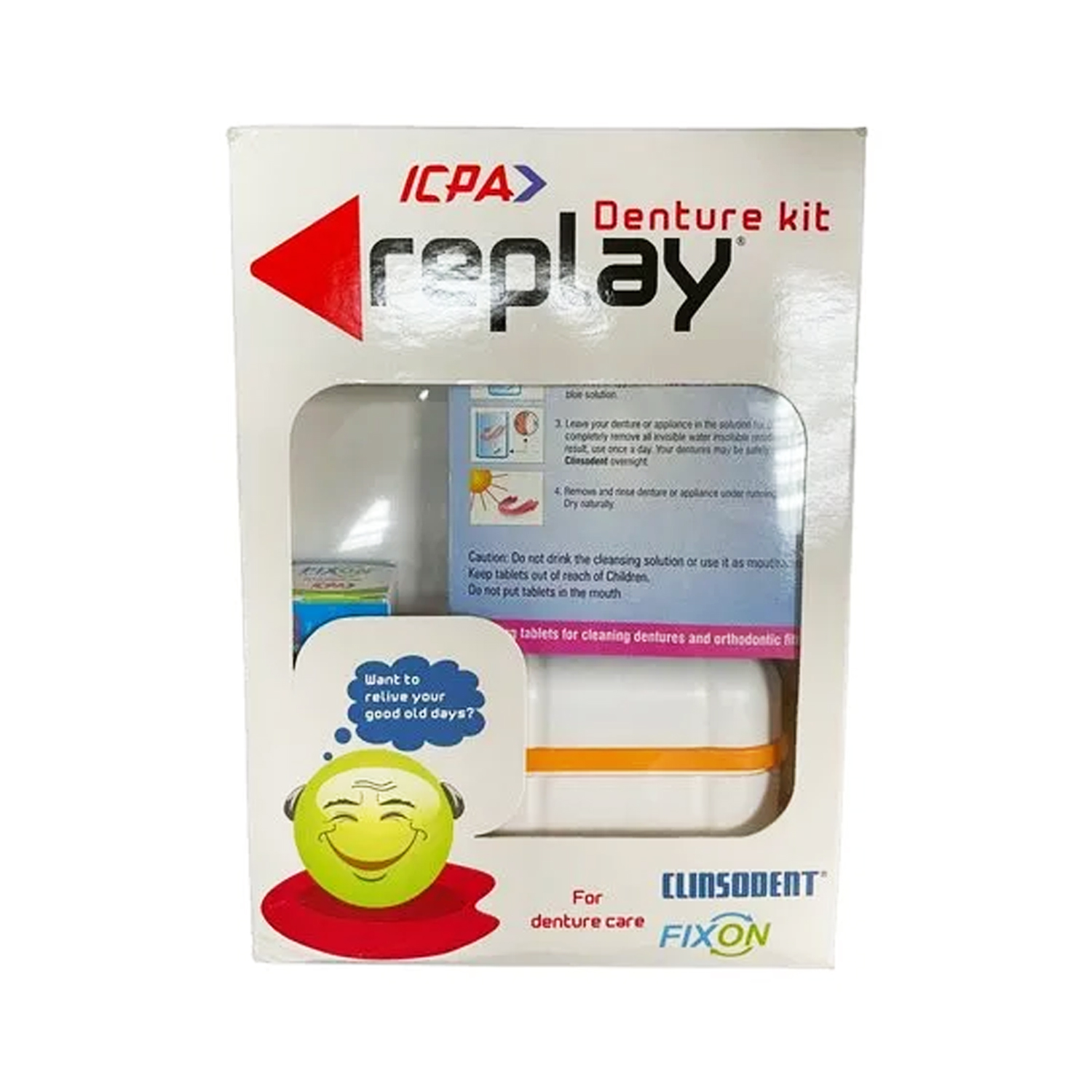 Buy ICPA Replay Denture Cleaning Kit With Storage Container And