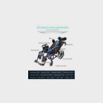 TR Pediatric Cerebral Palsy Children’s Folding Manual Wheelchair 1