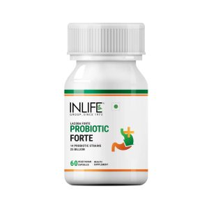 INLIFE Pre and Probiotics Forte Supplement (60 Capsules)