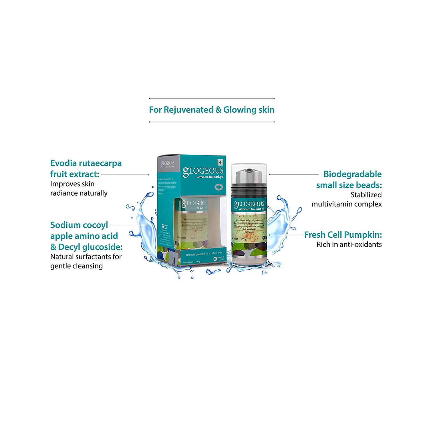 Glogeous Advanced Face Wash Gel 100g Cureka