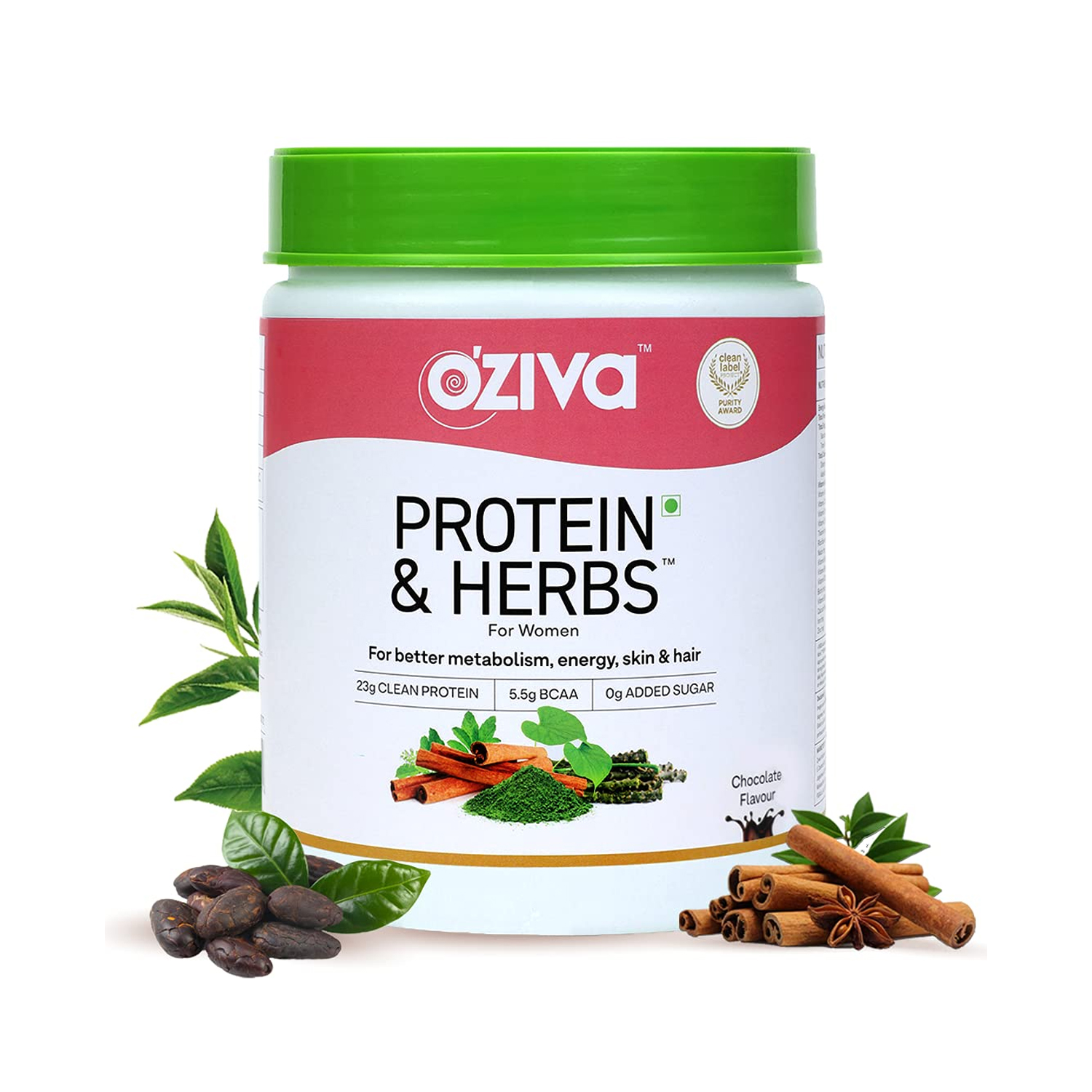 OZiva Protein & Herbs for Women Natural Protein with Whey, Ayurvedic