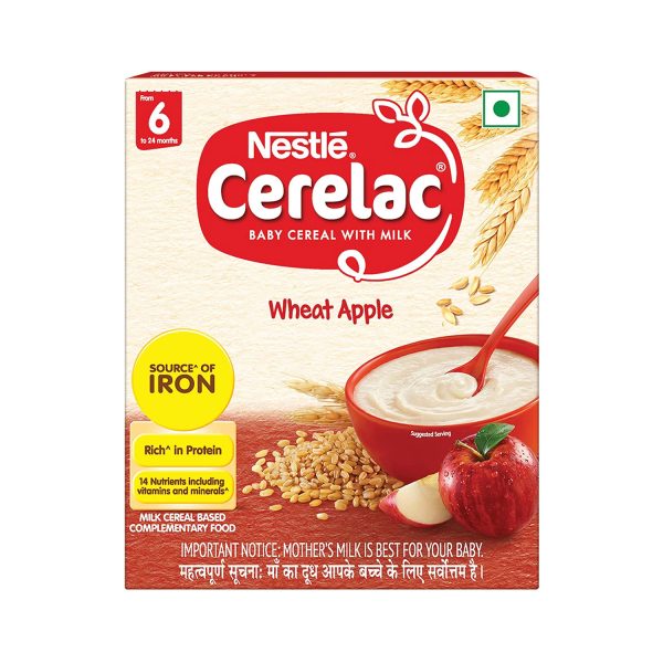 Nestle Cerelac Baby Cereal with Milk Wheat Apple, 300g Nestle Cerelac Baby Cereal with Milk Wheat Apple, 300g