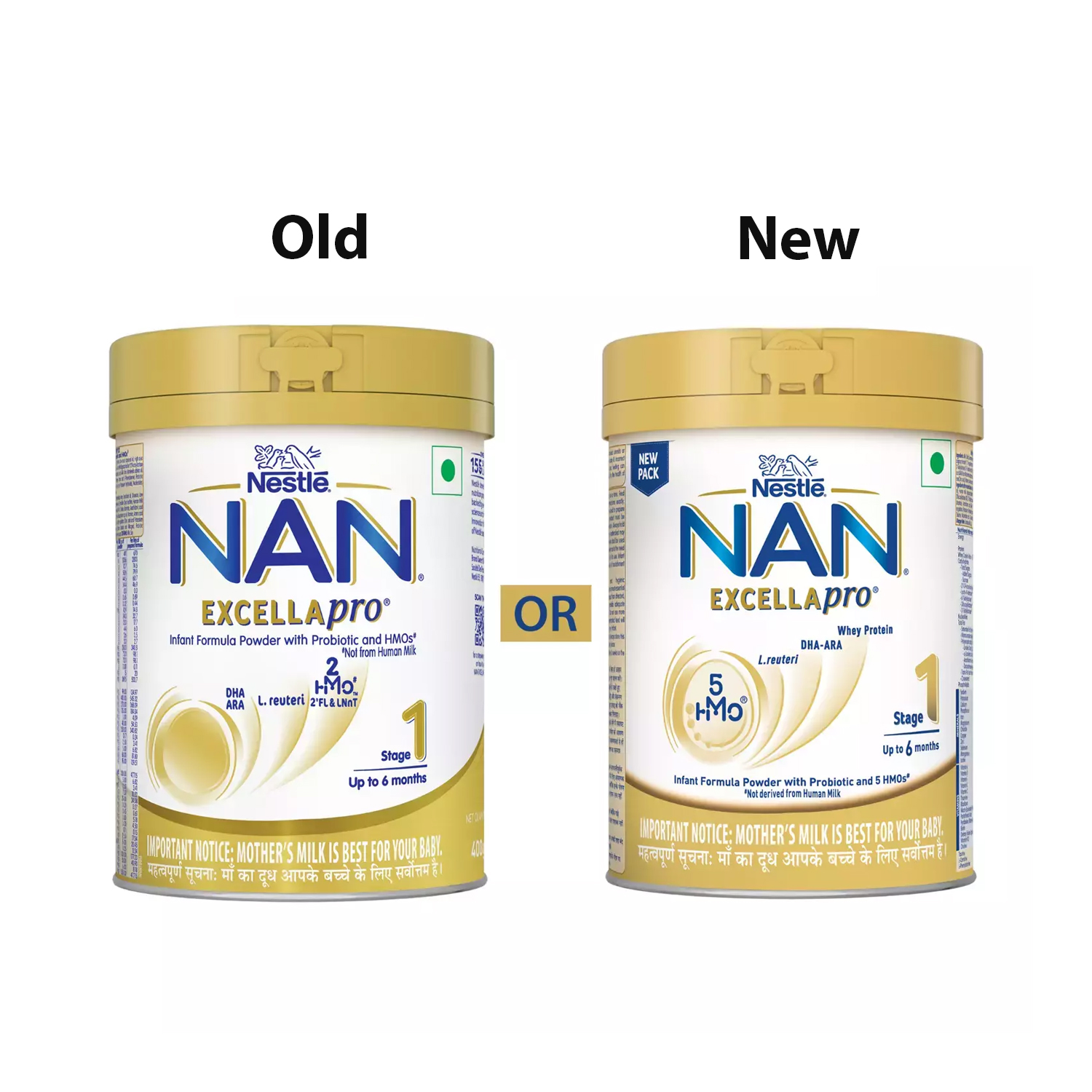 Nestle Nan Excellapro Infant Formula Stage 1 Upto 6 months 400 gm Jar Pack