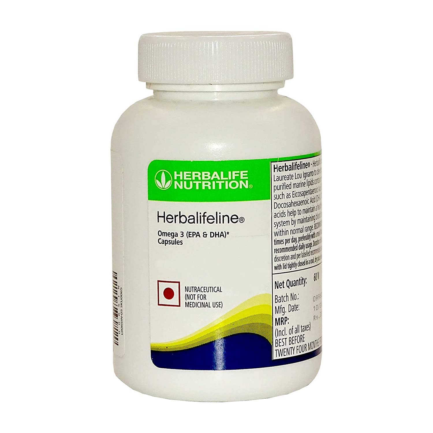 Herbalifeline 60 softgels ₹1309 low prices on Cureka
