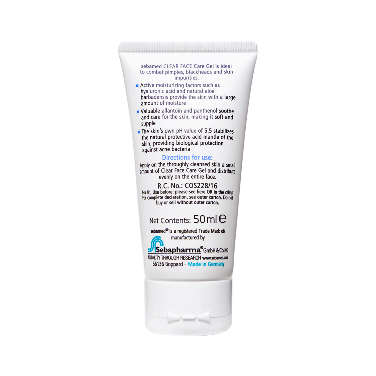 Sebamed Clear Face Care Gel 50ml Cureka
