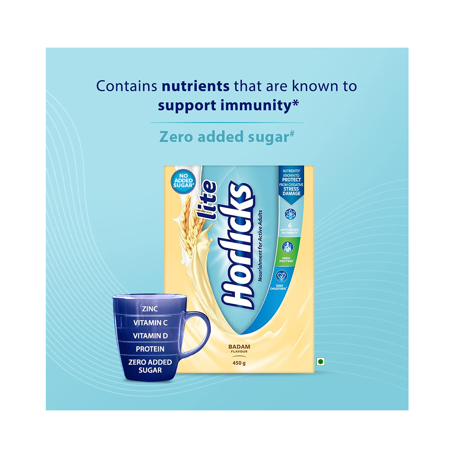 Horlicks Lite Nourishment for Active Adults 450g Cureka