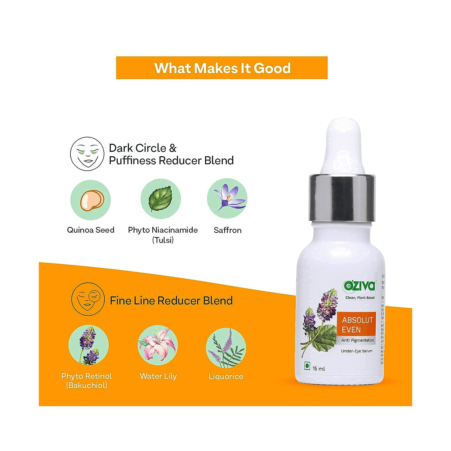 Oziva Absolut Even AntiPigmentation UnderEye Serum 399