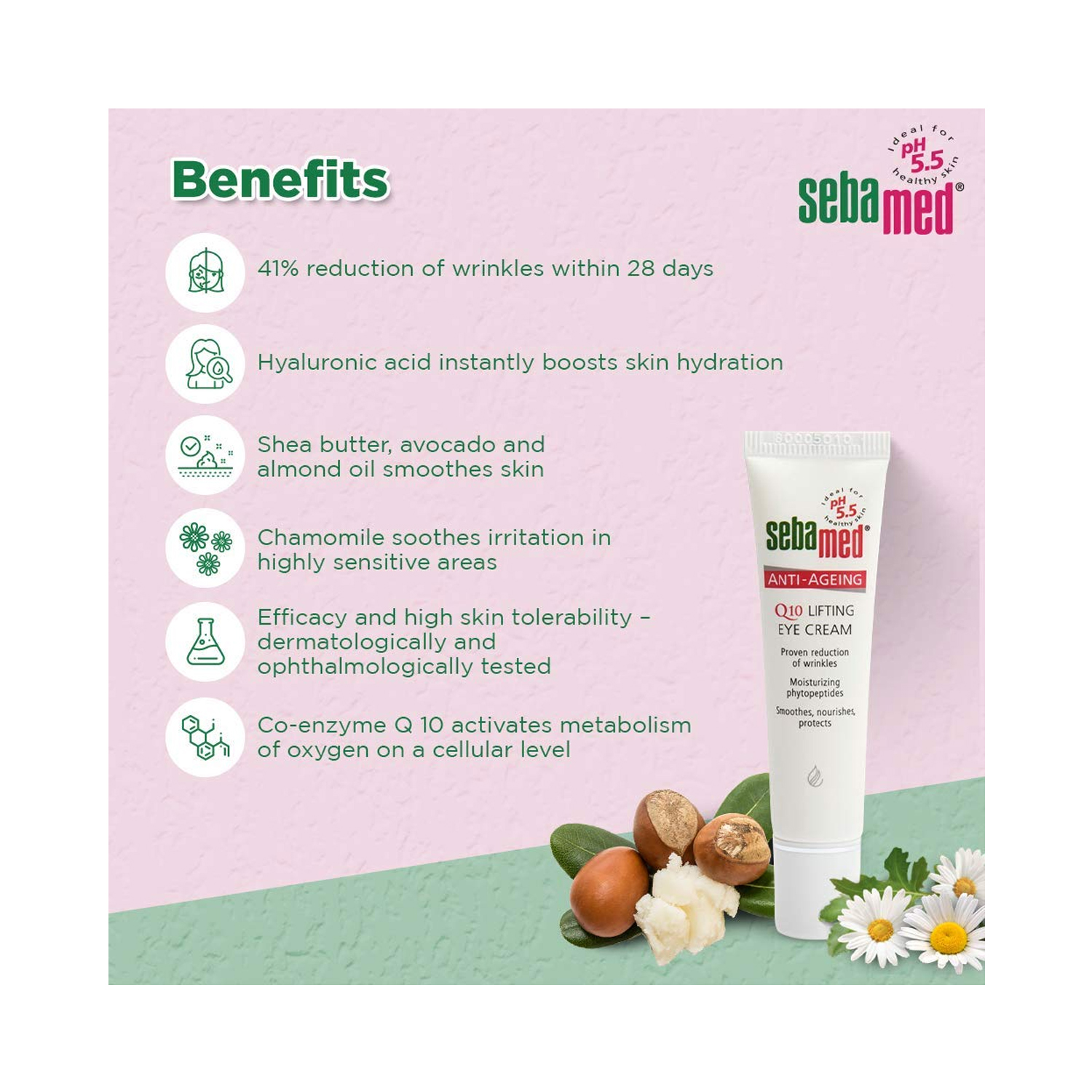 Sebamed AntiAgeing Q10 Lifting Eye Cream 15ml Cureka