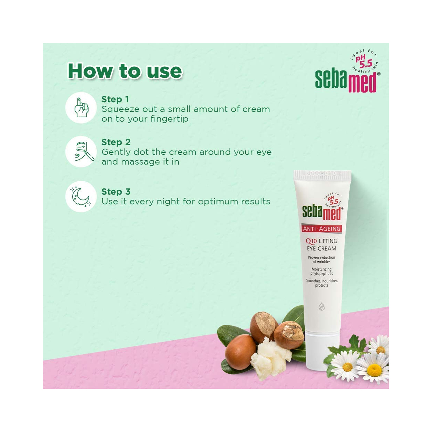 Sebamed AntiAgeing Q10 Lifting Eye Cream 15ml Cureka