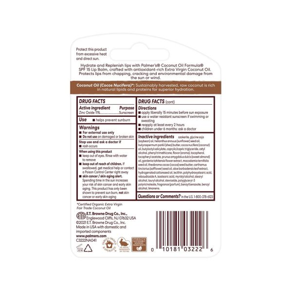 Palmer’s Coconut Oil Formula Lip Balm