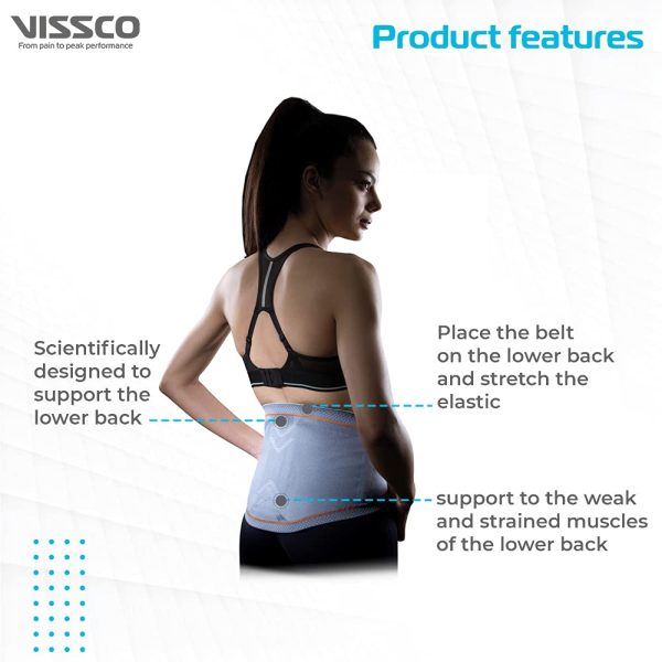 Vissco Lumbo Sacral Corset with Silicone Pressure Pad and Double