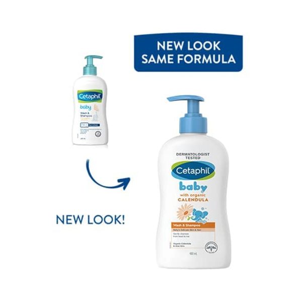Buy CETAPHIL BABY SHAMPOO AND WASH (WITH ORGANIC CALENDULA) - 400ML Online  & Get Upto 60% OFF at PharmEasy