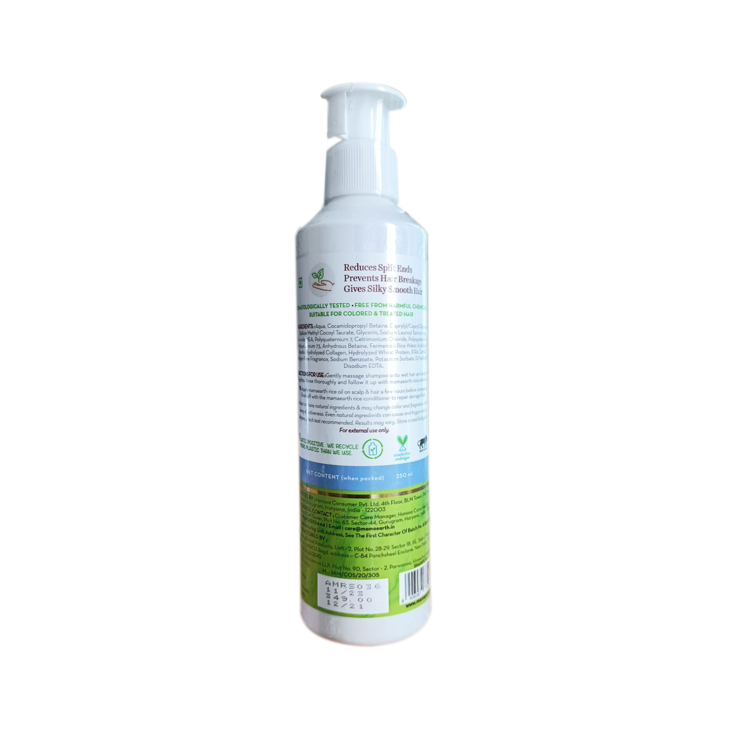 Mamaearth Rice Water Shampoo for Damage Repair 250 ML - Cureka - Online  Health Care Products Shop