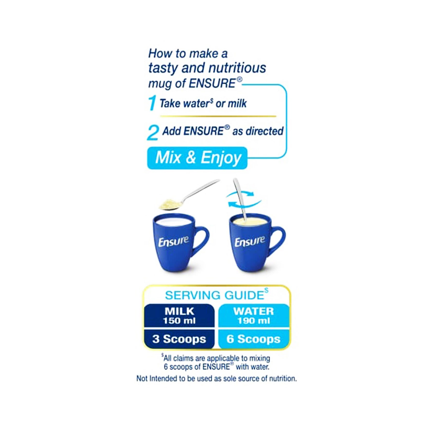 Ensure Complete Balanced Nutrition Vanilla Flavor 1Kg Rs 1129