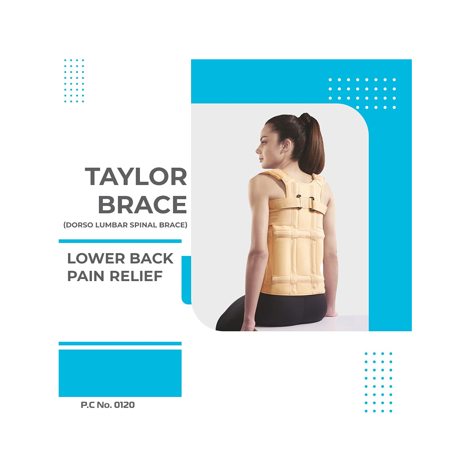 Vissco Dorso Lumbar Spinal Brace (Taylor Brace) XXL - (P.C. No. 0120)
