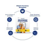 FRIENDS PREMIUM ADULT DIAPERS – 10 HOURS PROTECTION XL TAPE DIAPERS 3