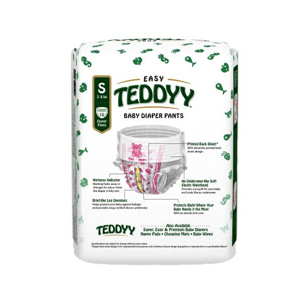 Buy Teddyy Premium Baby Diaper Pants (S) 44 count (3 - 8 kg) Online at Best  Prices in India - JioMart.