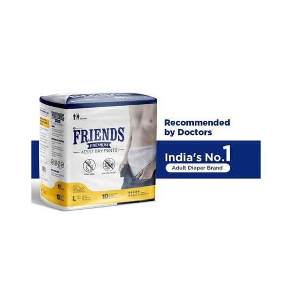 FRIENDS Adult Diaper Pants-Premium (L-Xl) 10s in Malappuram at best price  by Sigmac Surgicals - Justdial