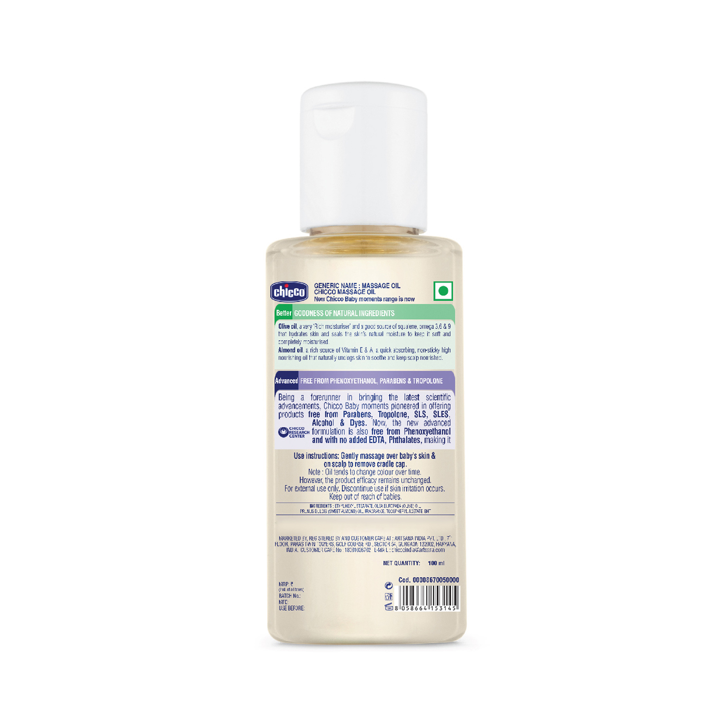 Chicco Baby Massage Oil 100 ml