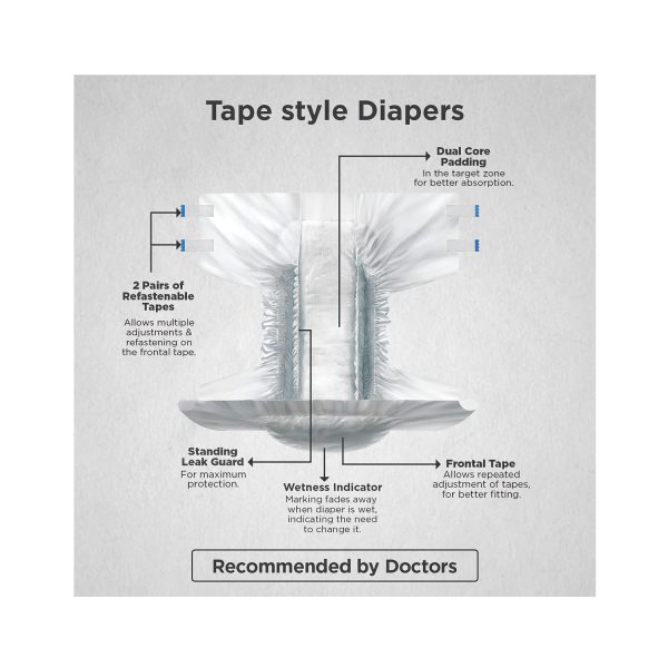 Friends Easy Adult Diapers Tape Style