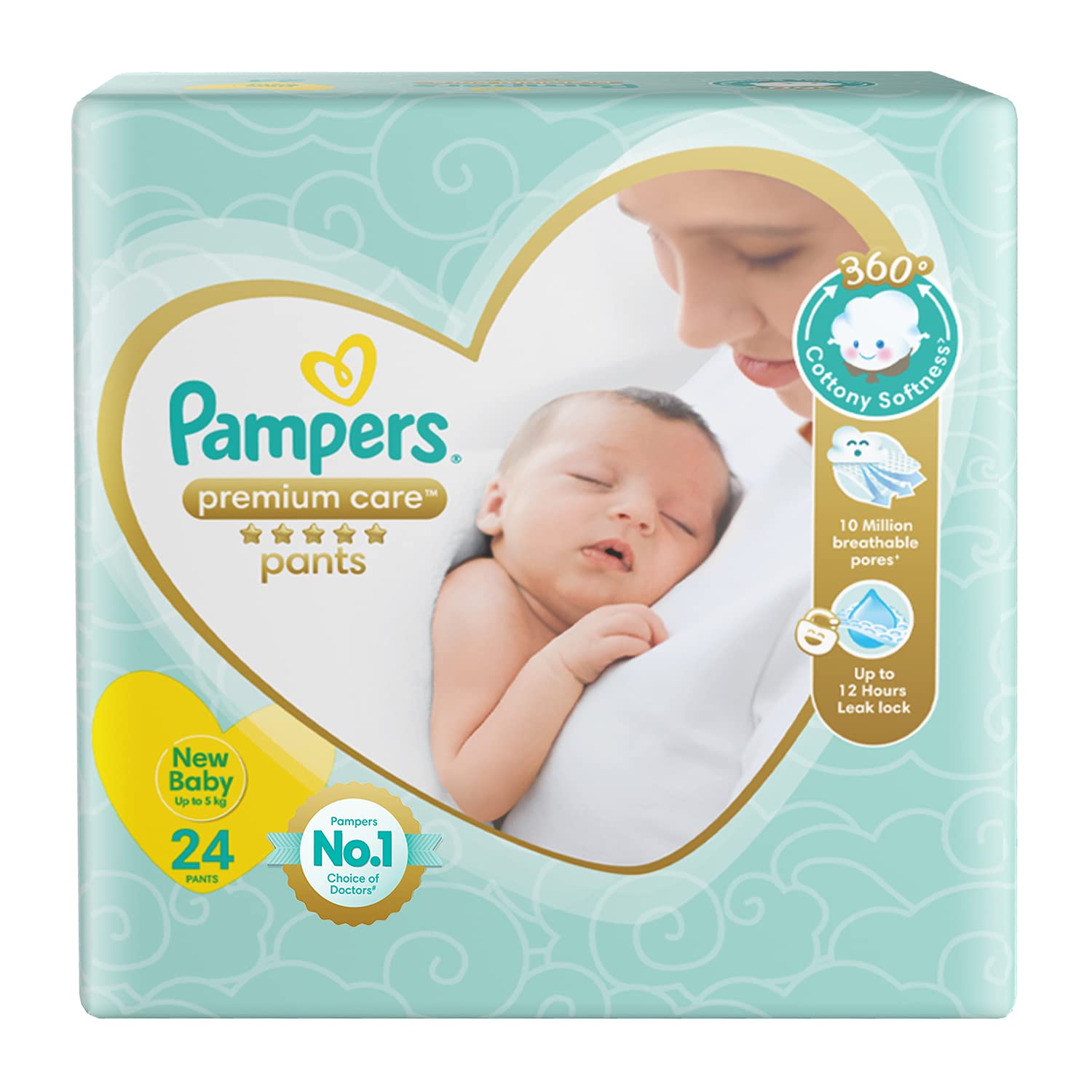 Nonwoven Pampers Premium Care New Born Extra Small Size Baby Diapers,  Packaging Size: 50 Diaper at Rs 730/packet in Bengaluru