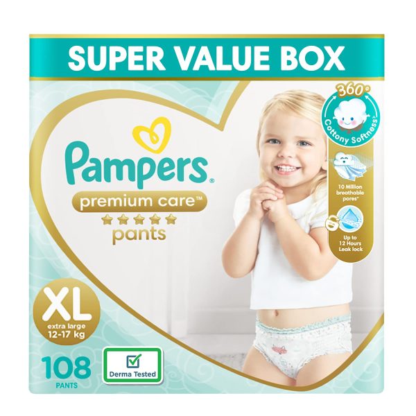 Bumtum Baby Diaper Pants, XL Size 24 Count, Double Layer Leakage Protection  Infused With Aloe Vera,