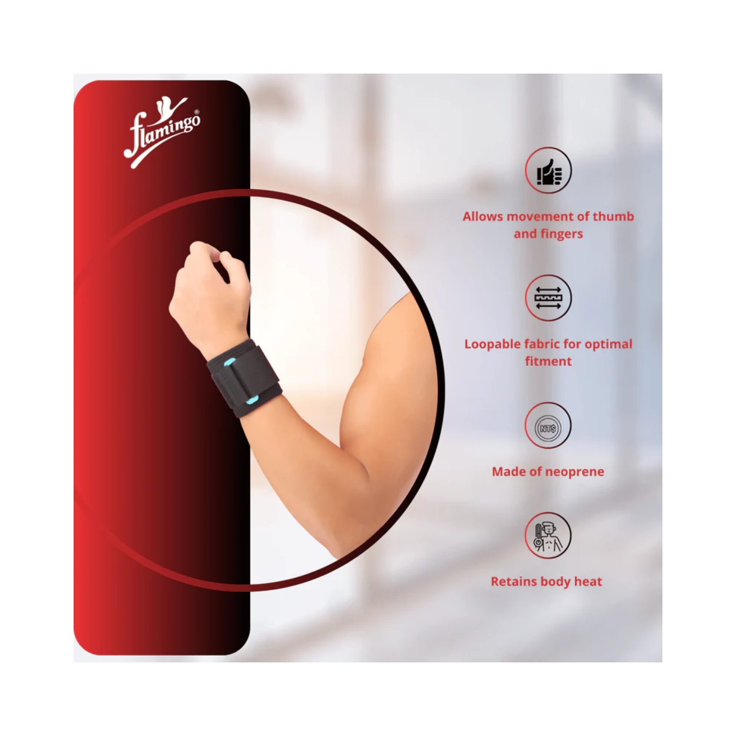 Flamingo Wrist Wrap OC2377 – Universal (3)