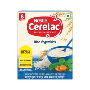 Nestle Cerelac Baby Cereal with Milk Rice Vegetables (300g)