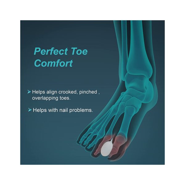 Ultra Soft Massage Toe Socks Toe Separator Sensitive Toes