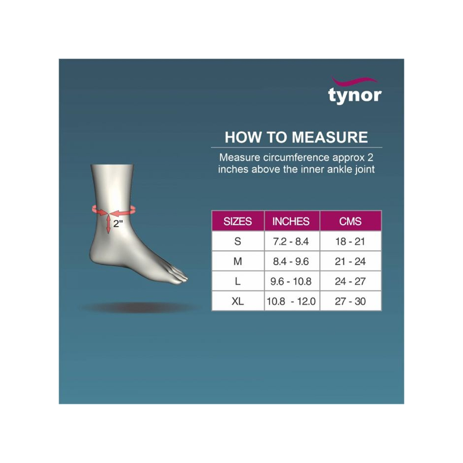 Tynor Ankle Binder Urbane Medium 286