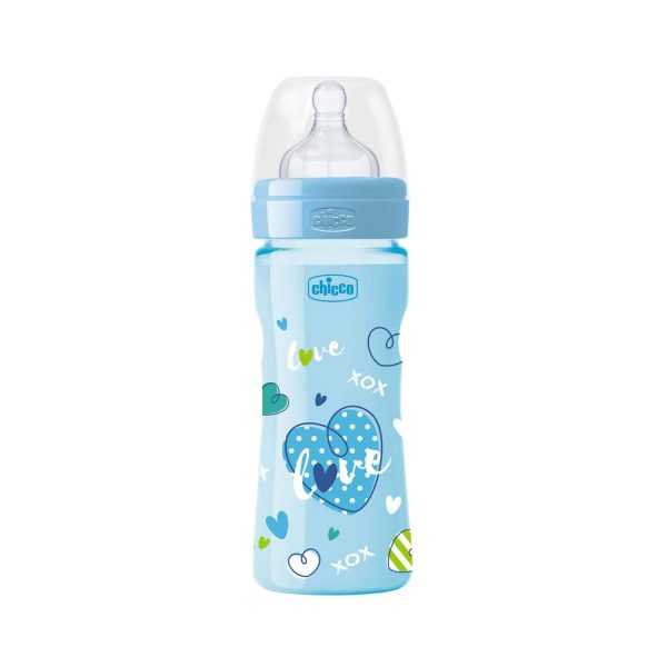 Chicco New Decoration Well Being Feeding Bottles -Medium Flow 250 ml