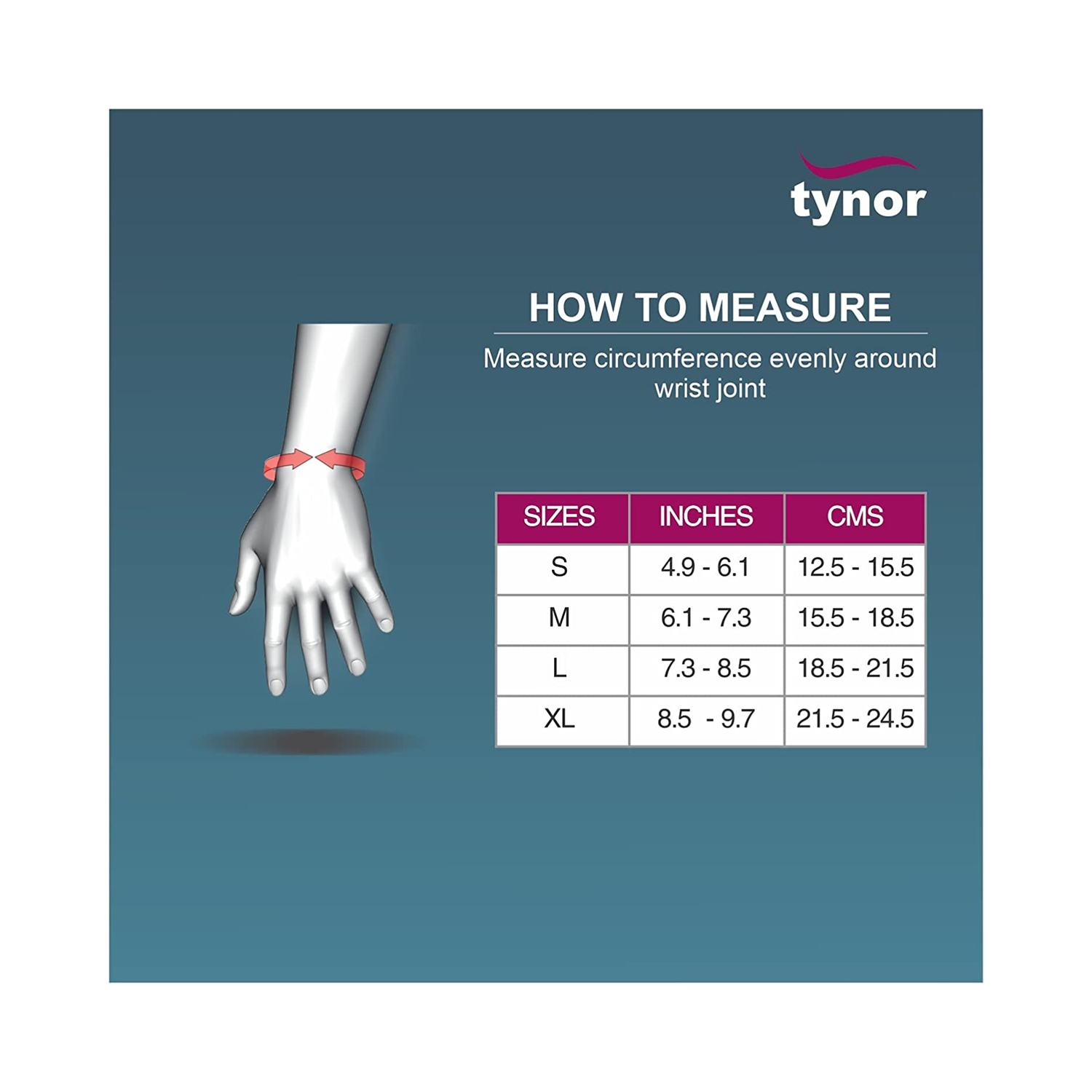 Tynor Wrist Support Urbane Small