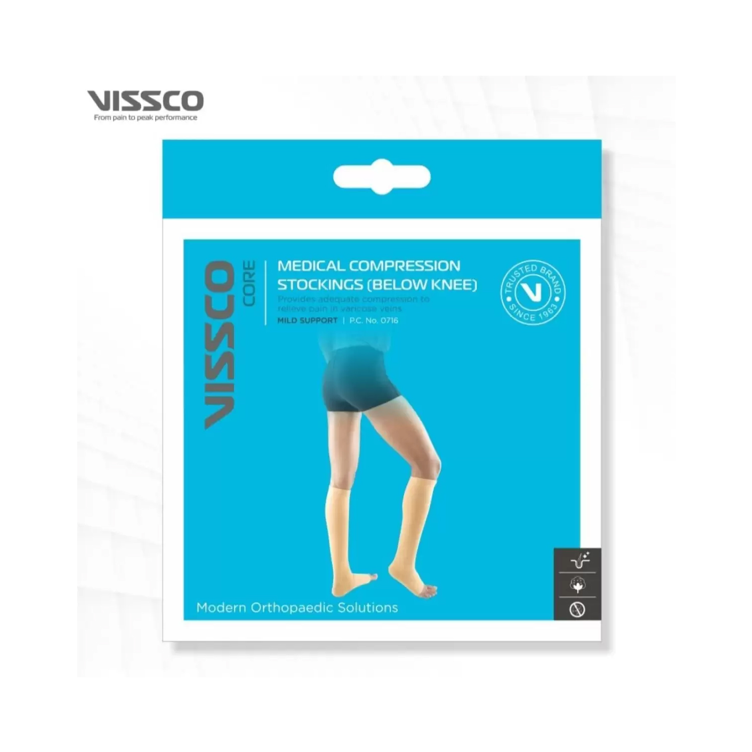 Vissco Medical Compression Stockings Below Knee – XL PC0716