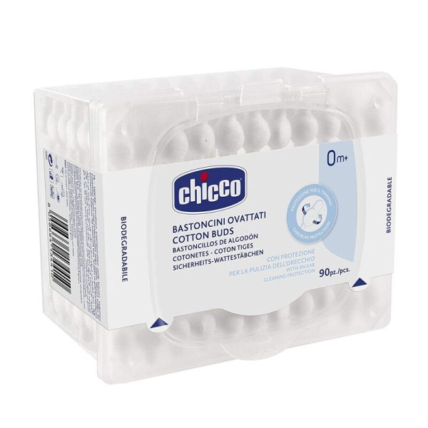 Chicco Cotton Buds With Ear Drum Protection 90 pcs