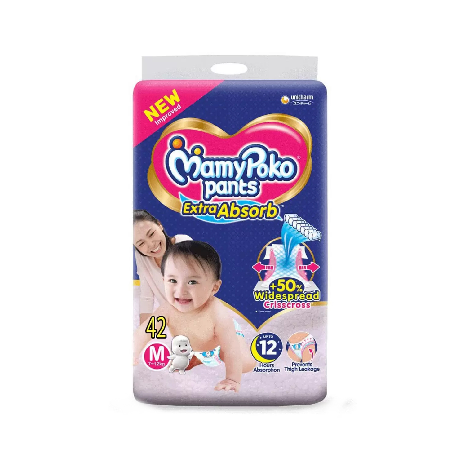 Buy Mamy Poko Pants Extra Absorb M 72S - MedPlus