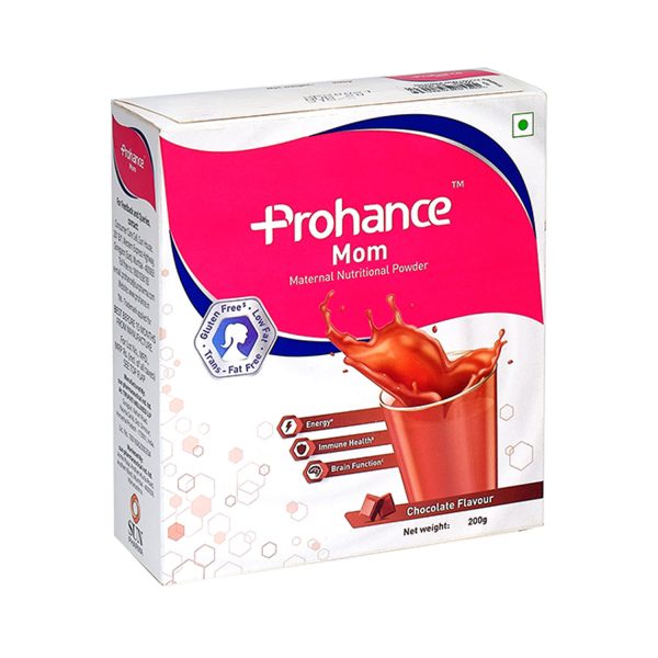 Prohance Mom Nutritional Drink Powder for Pregnant & Lactating Women, Chocolate, 200gm