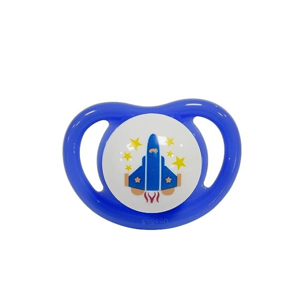 Pigeon Pacifiers M Size (6+Month) with Image of Rocket Small Pigeon Pacifiers M Size (6+Month) with Image of Rocket Small