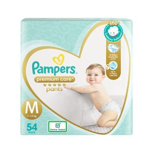 Pampers Premium Care Diaper Pants Size M (Medium) - Pack of 54