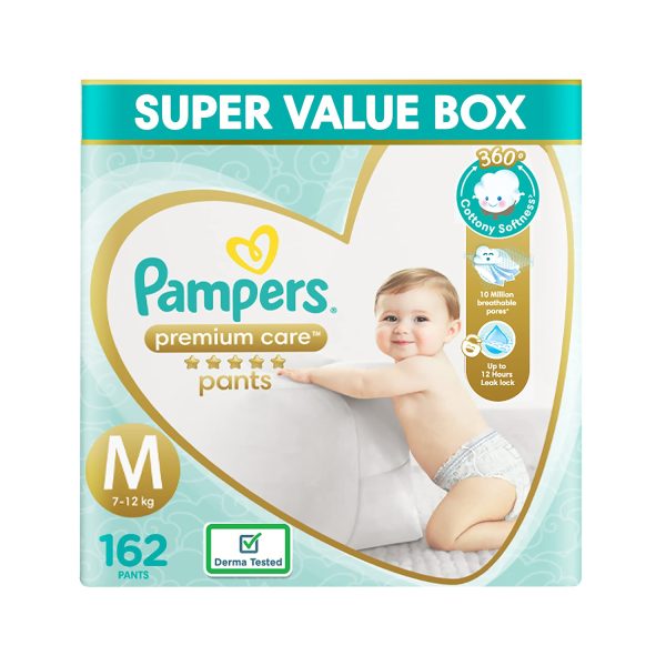 Pampers Premium Care Pants Style Baby Diapers, XX-Large (XXL) Size, 30  Count, All-in-1 Diapers with 360 Cottony Softness, 15-25kg Diapers | Pampers  premium care, Baby diapers, Pampers